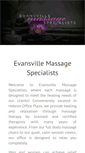 Mobile Screenshot of evansvillemassagespecialist.com